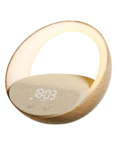 Moye Aurora Glow Lamp with Clock, Wireless Speaker and Charger