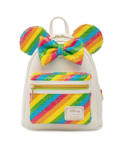 LOUNGEFLY DISNEY RAINBOW MINNIE MINI BACKPACK