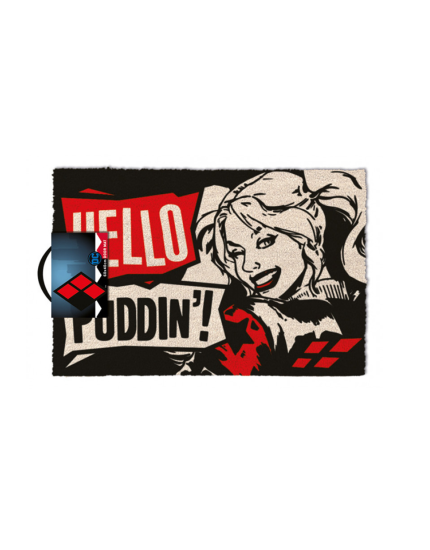 DC Comics Harley Quinn rohožka Hello Puddin 40 x 60 cm obrázok 1