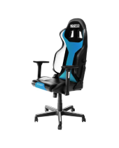 SPARCO GAMING CHAIR GRIP BLACK/LIGHT BLUE SKY