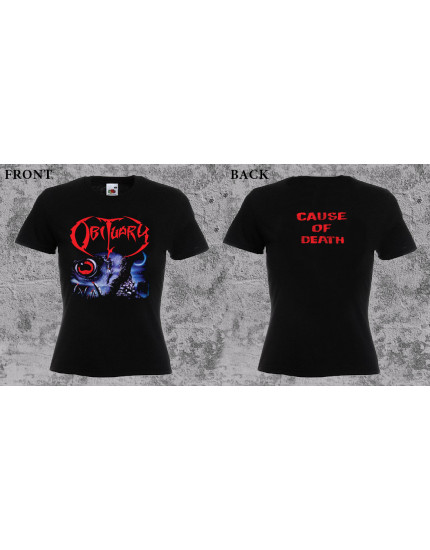 Obituary - Cause of Death (dámske tričko) obrázok 1