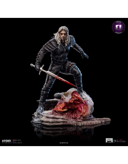 Witcher BDS Art Scale socha 1/10 Geralt of Riva 33 cm obrázok 1