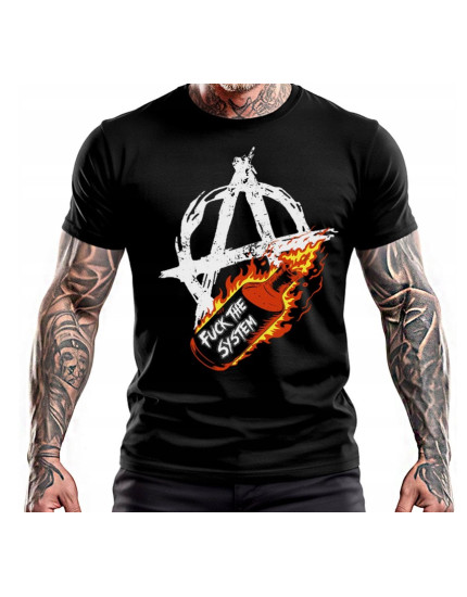 Fuck The System - Molotow (tričko) obrázok 1