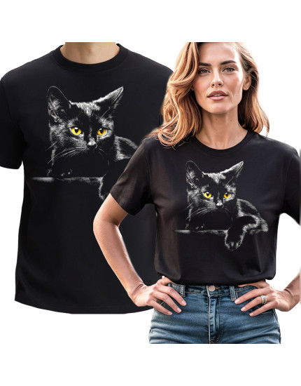 Midnight Cat - Black Cat Eyes (tričko) obrázok 1