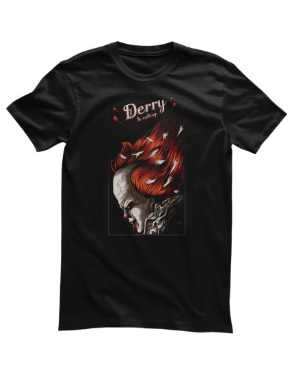 Stephen Kings IT - Pennywise Derry is Calling (tričko) obrázok 1