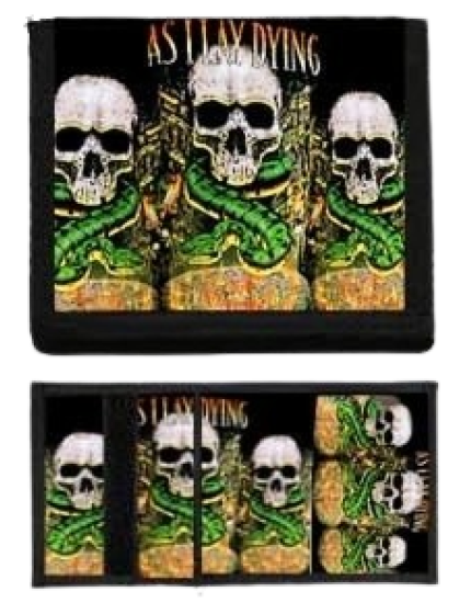 As I Lay Dying - Skull peňaženka obrázok 1