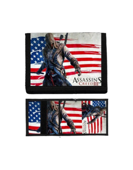 Assassins Creed 3 Connor USA peňaženka obrázok 1