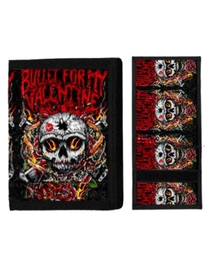 Bullet For My Valentine Skull and Flames peňaženka obrázok 1