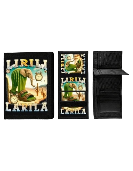 Lirili Larila Italian Brainrot Meme peňaženka obrázok 1