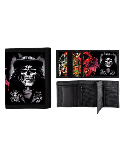 Slash Rock N Roll Skull peňaženka obrázok 1