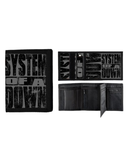 System of a Down Logo Grey peňaženka obrázok 1