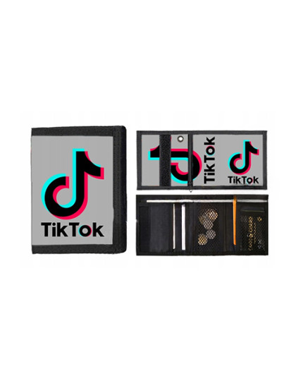 Tik Tok Colour Logo peňaženka obrázok 1