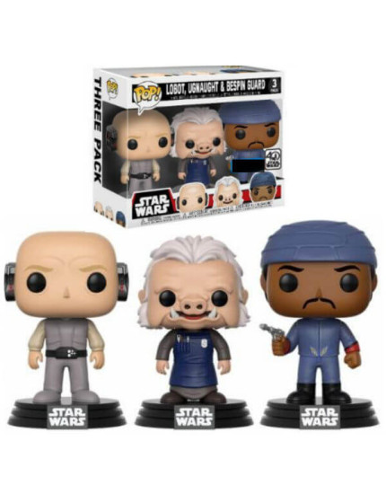 Pop! Star Wars - Lobot, Ugnaught and Bespin Guard (3-Pack) obrázok 1