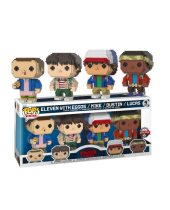 Pop! Television - Stranger Things - Eleven with Eggos/Mike/Dustin/Lucas (8-Bit, 4-Pack, Special Edition)