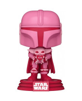 Pop! Star Wars - Valentines Mandalorian with Grogu