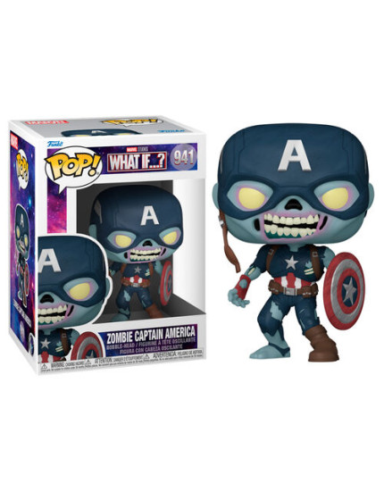 Pop! Marvel Studios - What If - Zombie Captain America obrázok 1