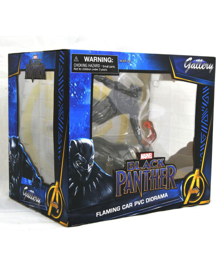 Black Panther Movie Marvel Gallery PVC diorama Flaming Car 23 cm obrázok 1
