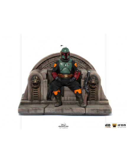 Star Wars The Mandalorian Deluxe Art Scale socha 1/10 Boba Fett on Throne 18 cm obrázok 1