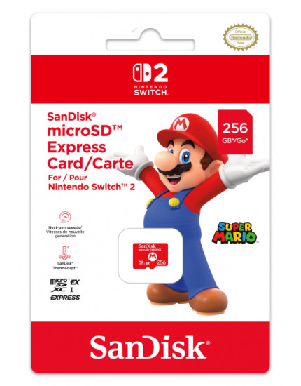 Nintendo Switch 2 microSD Express Card 256GB (Sandisk) obrázok 1