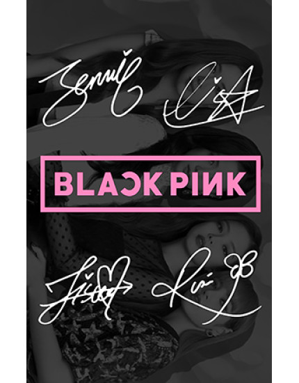 BLACKPINK - Signatures (vlajka) obrázok 1