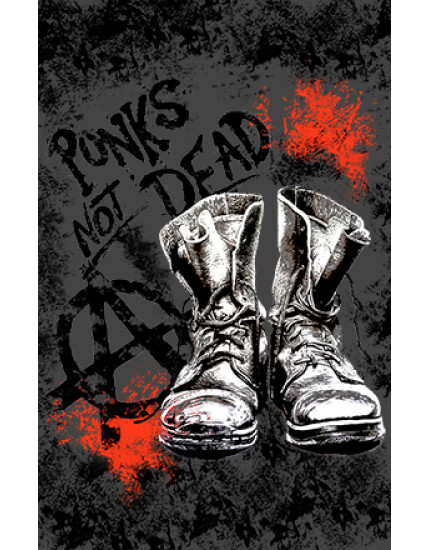 Punks Not Dead - Boots (vlajka) obrázok 1