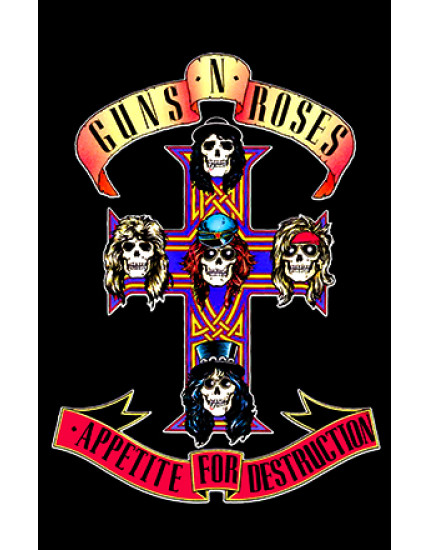 Guns N Roses - Appetite for Destruction (vlajka) obrázok 1