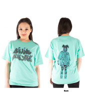 Billie Eilish - Neon Logo Billie (Blue) (Back Print) (tričko)