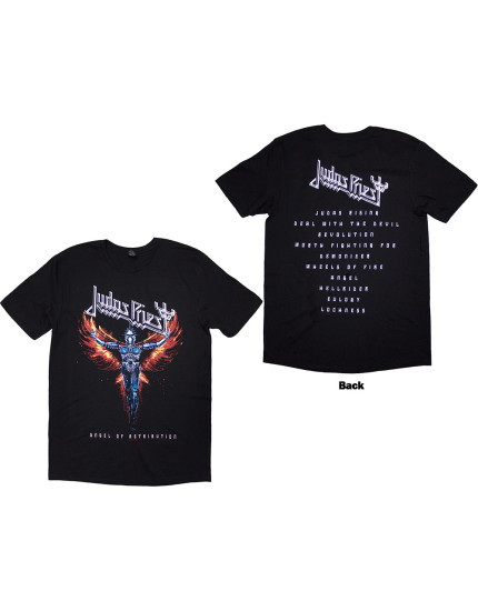 Judas Priest - Angel Of Retribution Tracklst (Back Print) (tričko) obrázok 1