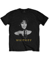 Whitney Houston - Black & White Photo (Black) (tričko)