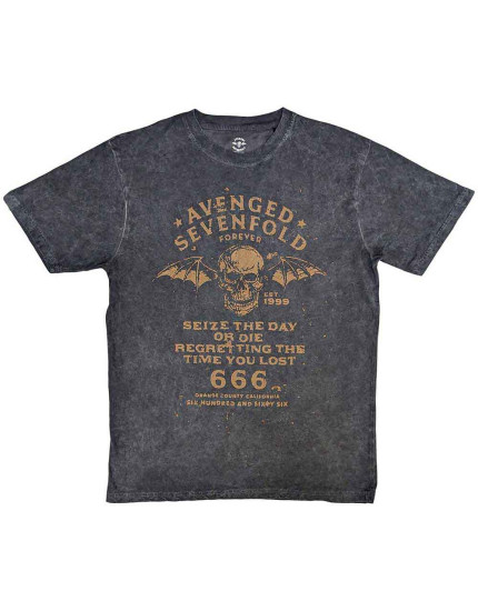 Avenged Sevenfold - Seize The Day (Black) (Wash Collection) (tričko) obrázok 1