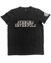 Avenged Sevenfold - Logo & Death Bat Applique (Embellished) (tričko)