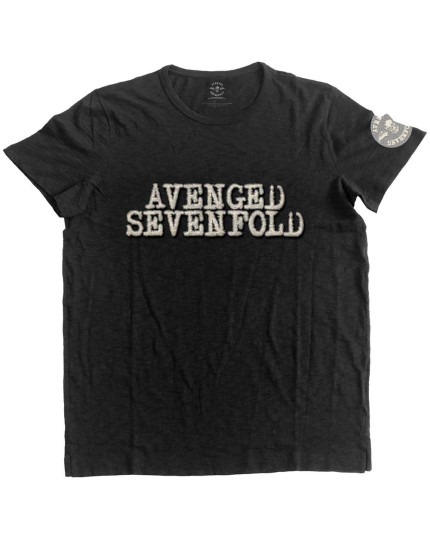 Avenged Sevenfold - Logo & Death Bat Applique (Embellished) (tričko) obrázok 1