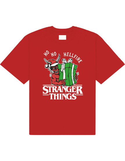 Stranger Things - Ho Ho Hellfire (Red) (tričko) obrázok 1