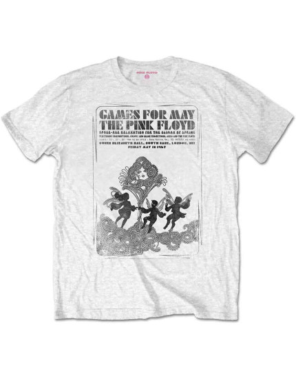 Pink Floyd - Games For May B&W (White) (tričko) obrázok 1