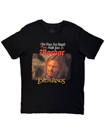Lord Of The Rings - Mordor Medieval Text (tričko) obrázok 1