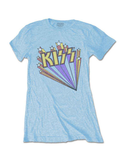 KISS - Stars (Light Blue) (dámske tričko) obrázok 1