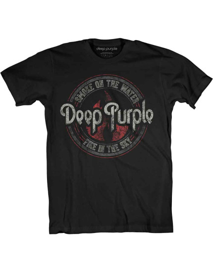 Deep Purple - Smoke Circle (Black) (tričko) obrázok 1