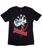 Judas Priest - British Steel Hand Triangle (Black) (tričko)