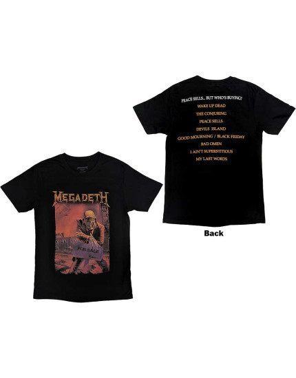 Megadeth - Peace Sells Album Cover (Back Print) (tričko) obrázok 1