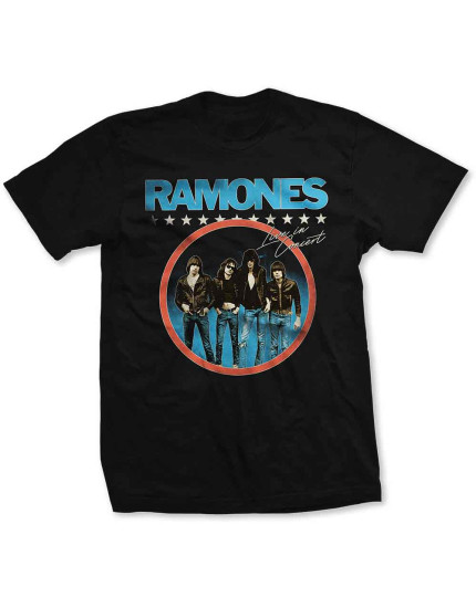 Ramones - Circle Photo (Black) (T-Shirt) obrázok 1