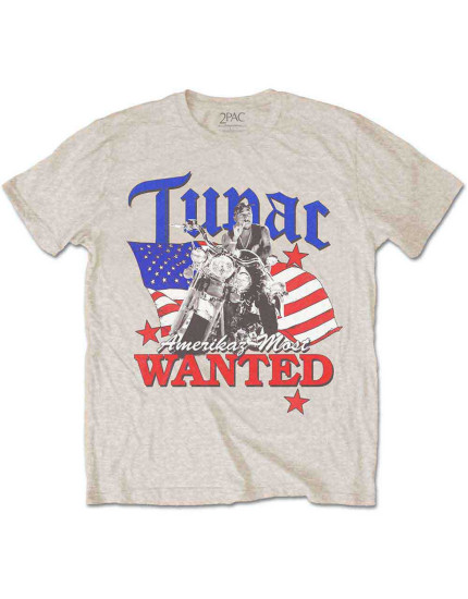 Tupac - Most Wanted (Sand) (tričko) obrázok 1