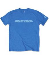 Billie Eilish - Blue Racer Logo (Blue) (Sleeve Print) (tričko)