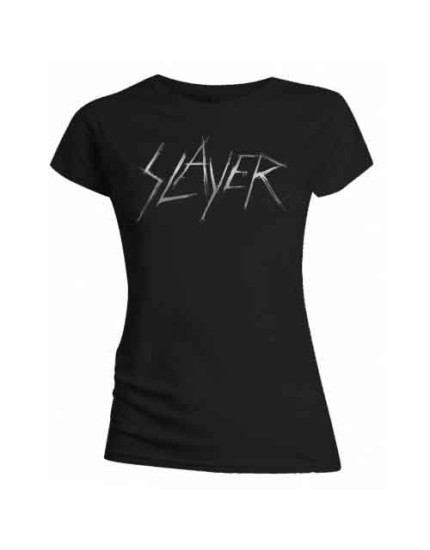 Slayer - Scratchy Logo (Black) (dámske tričko) obrázok 1