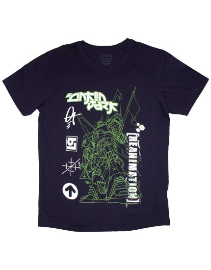 Linkin Park - Reanimation Robot Sketch (Navy Blue) (tričko) obrázok 1