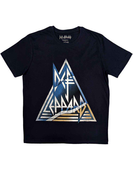 Def Leppard - Triangle Logo (Navy Blue) (tričko) obrázok 1