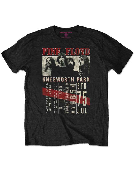 Pink Floyd - Knebworth 75 (Black) (tričko) obrázok 1