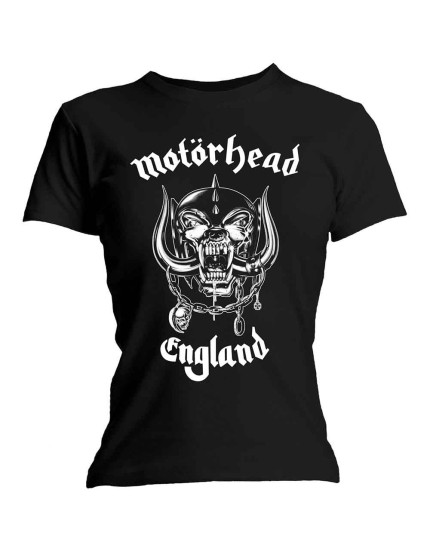 Motorhead - England (Black) (dámske tričko) obrázok 1