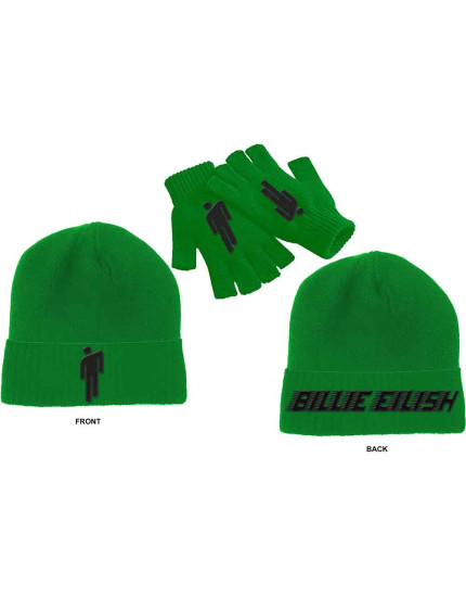 Billie Eilish Beanie Hat and Glove Set: Blohsh (Jelly Bean Green) (čiapka) obrázok 1