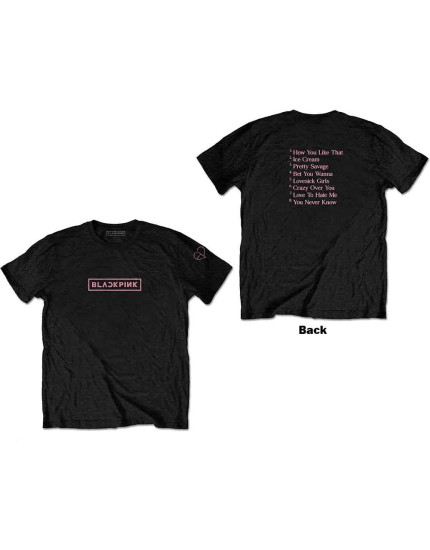 BlackPink - The Album Track list (Back Print) (tričko) obrázok 1