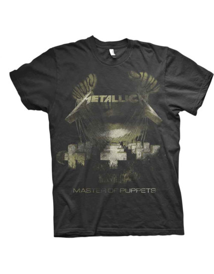 Metallica - Master of Puppets Distressed (Black) (tričko) obrázok 1
